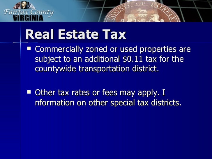 20112012 Fairfax County Tax Facts