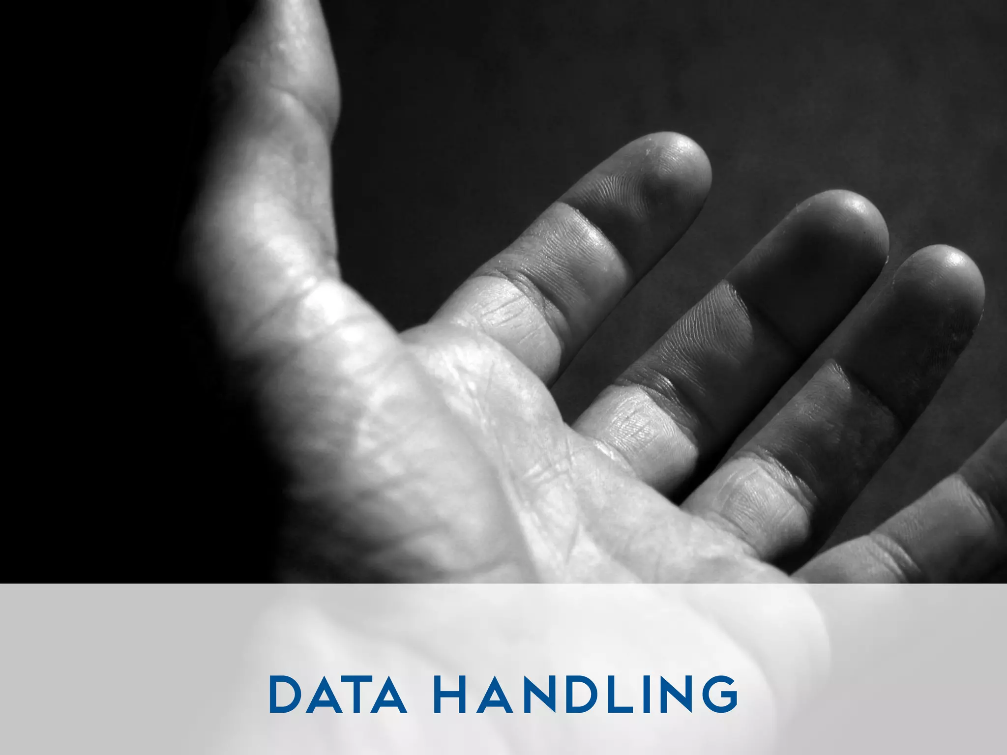 Data Handling
 