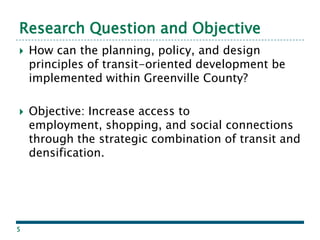 Planning Transit-Oriented Developments in Greenville County