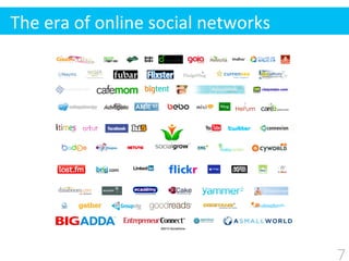 The	
  era	
  of	
  online	
  social	
  networks
7
 