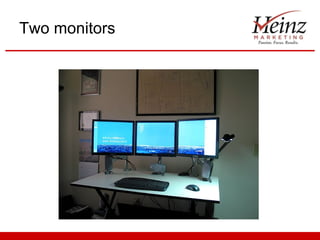 Two monitors 