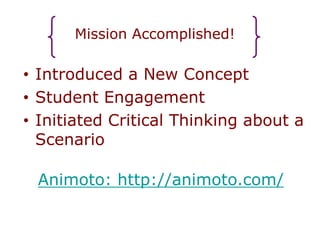 Animoto (http://animoto.com/)Create video