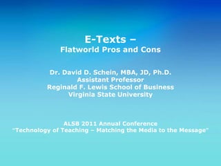 Research supporting its useClickers in a Classroom: Learning Outcomes and Student Reactions, Teaching with Technology Volume 2: The Stories Continue, Learning Technology Consortium, April 20, 2011http://ltcessays.wordpress.com/category/essays/