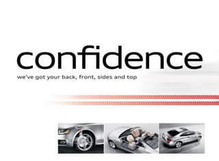 conﬁdencewe’ve got your back, front, sides and top
 
