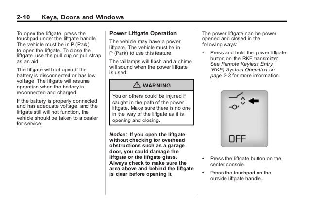 2011 Buick Enclave Toledo Owners Manual