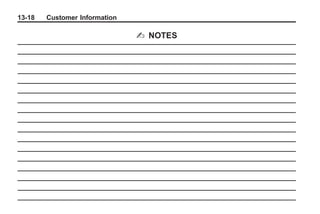 Black plate (18,1)Buick Enclave Owner Manual - 2011
13-18 Customer Information
2 NOTES
 