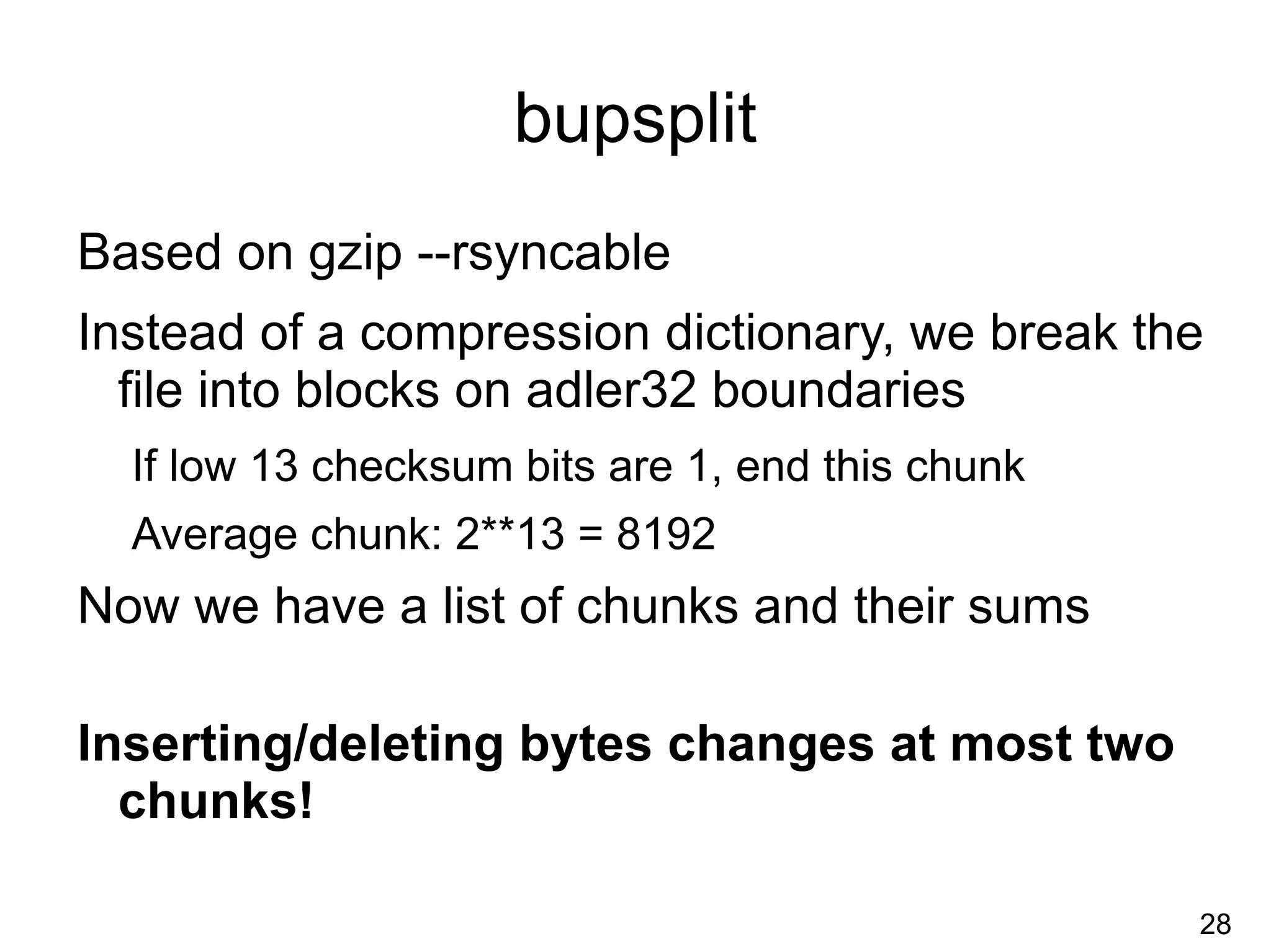 You can mount your backup history as a filesystem or browse it as a web page 8 