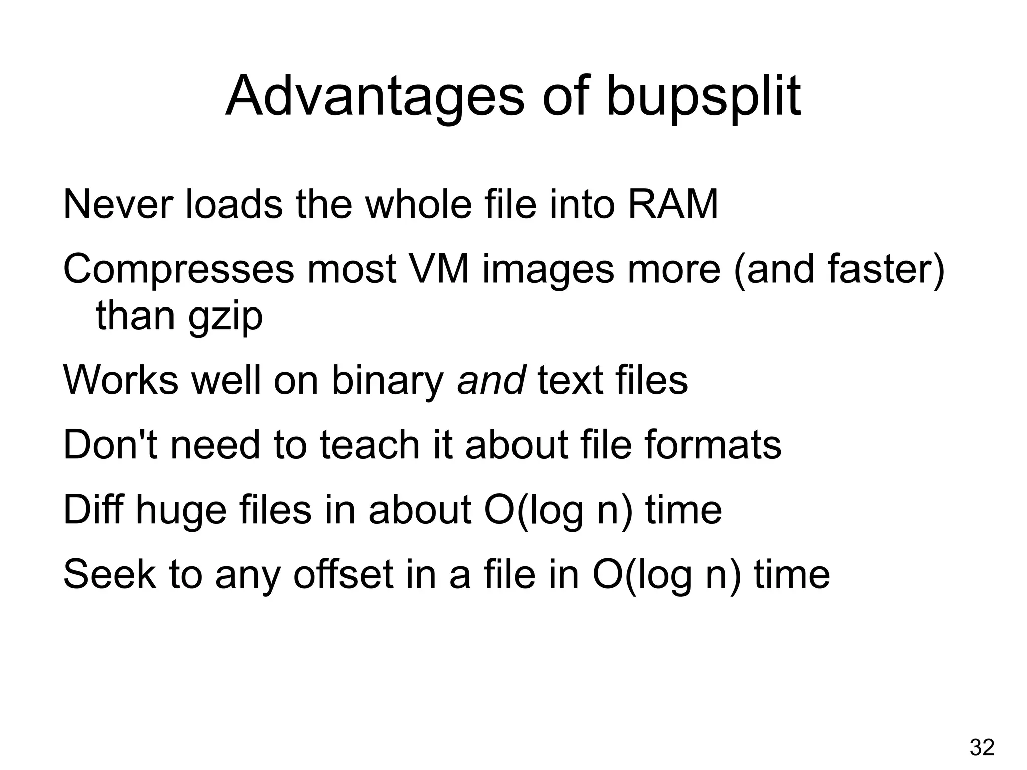 Why git? Easily handles file renames 