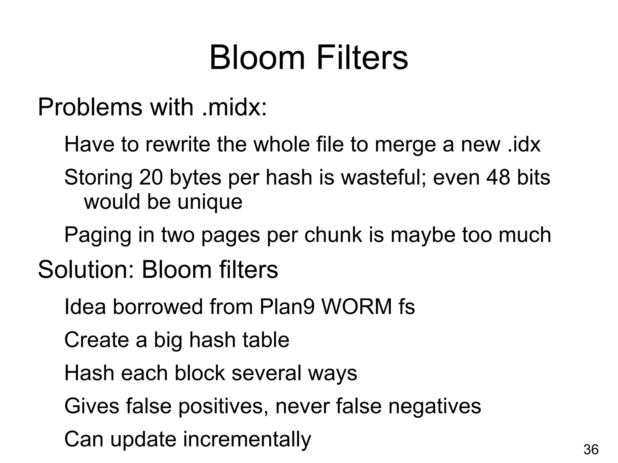 Someone already thought about the repo format (packs, idxes) 
