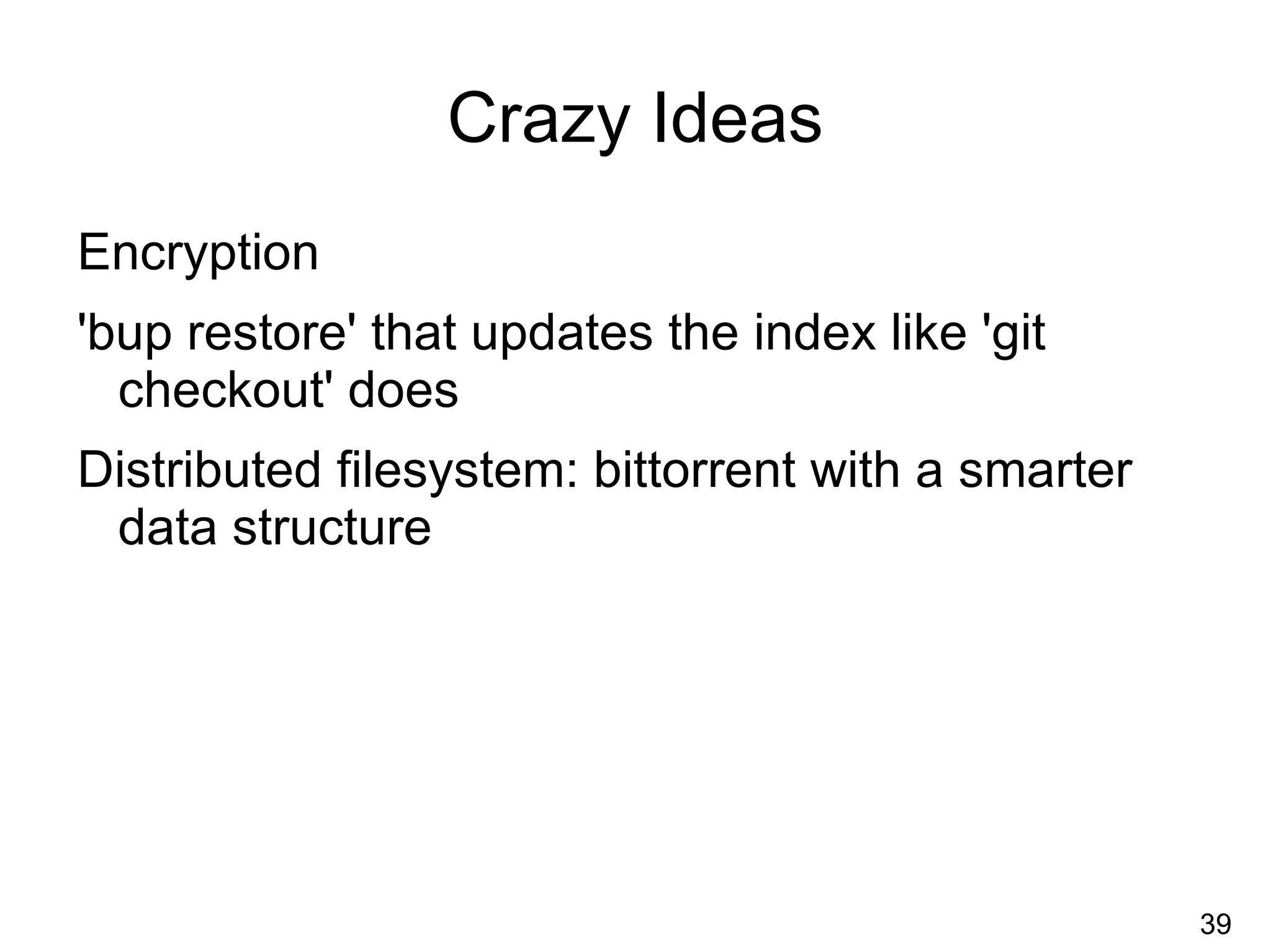 git bigfiles fork “solves” the problem by just never deltifying large objects: lame 