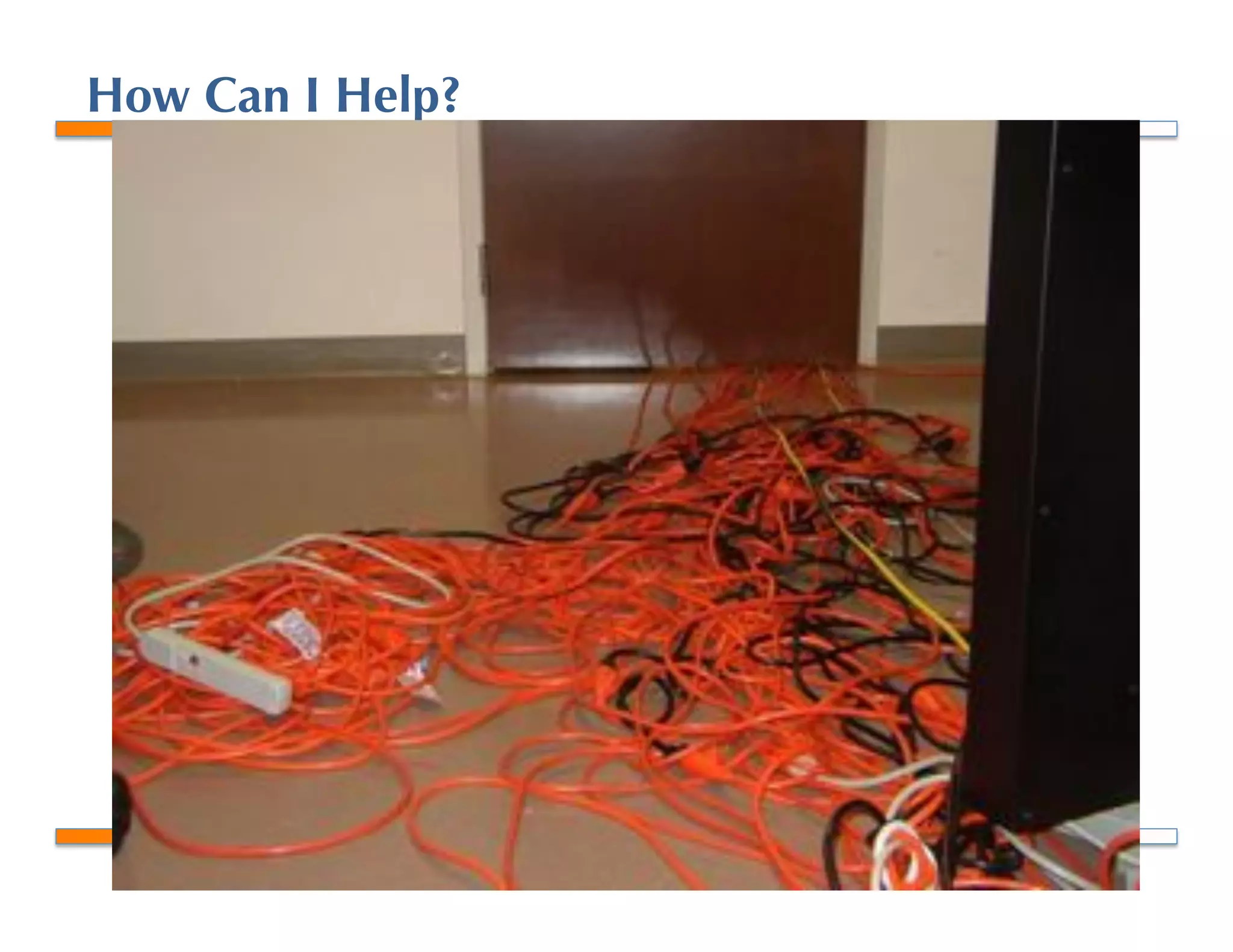 !"#$%&'()*+$,-%+*.
How Can I Help?
 