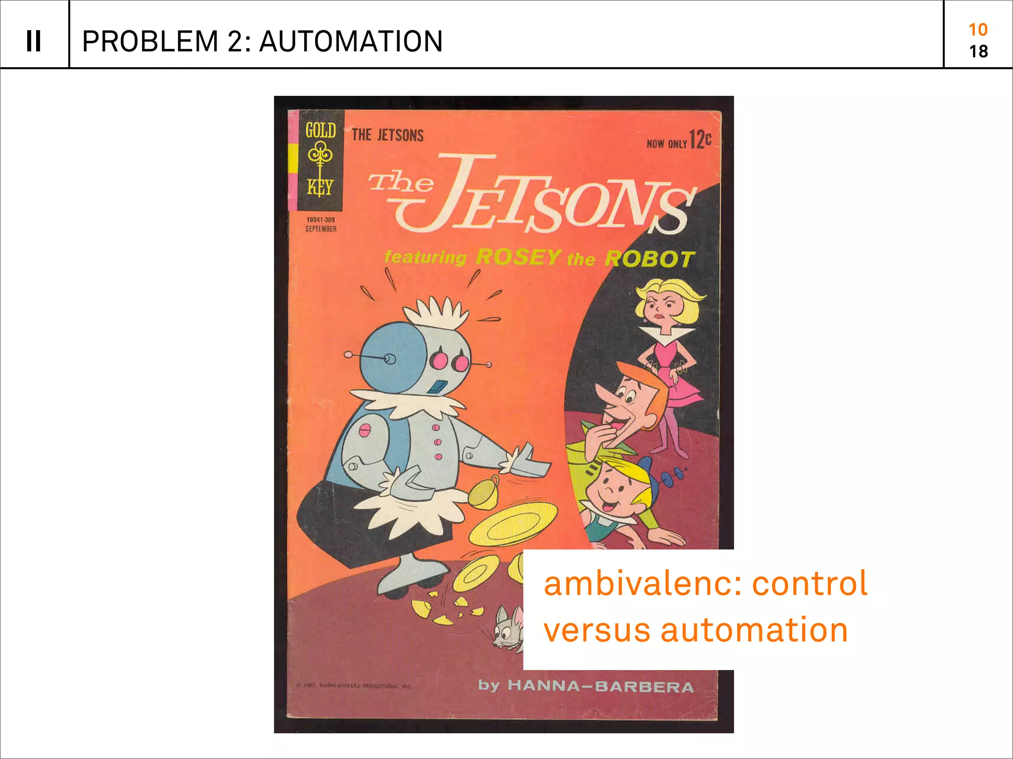 10
II   PROBLEM 2: AUTOMATION                         18




                             ambivalenc: control
                             versus automation
 