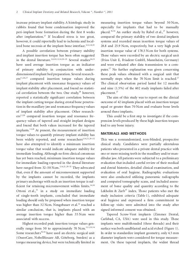 Clinical oral implants research impact factor image