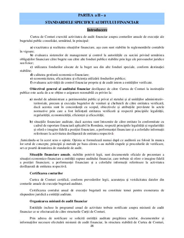2011 Curtea De Conturi Standarde De Audit