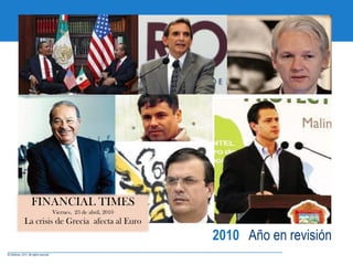 FINANCIAL TIMES
        Viernes, 23 de abril, 2010
La crisis de Grecia afecta al Euro
                                     2010 Año en revisión
 