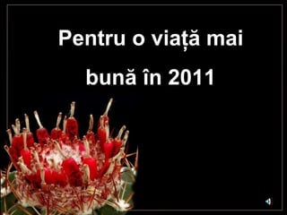 Pentru o viaţă mai bună în 2011 