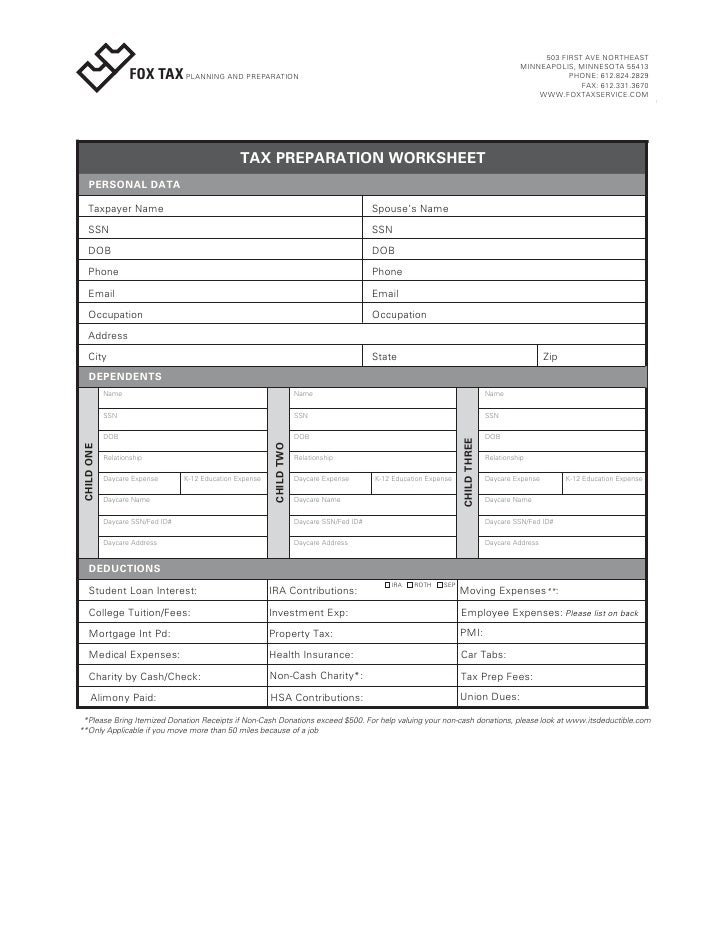 Printables Tax Preparation Worksheet tax preparation worksheet davezan planning davezan