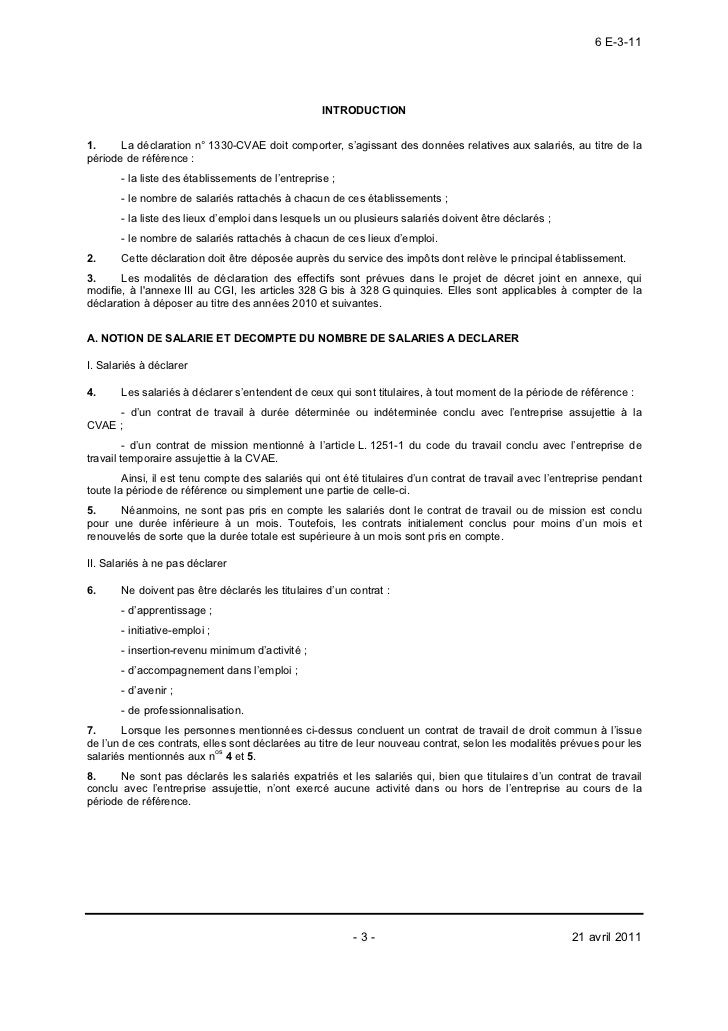 Déclaration De La Valeur Ajoutée Et Des Effectifs Salariés
