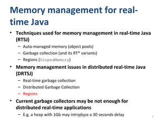 No Heap Remote Objects for Distributed real-time Java | PPT