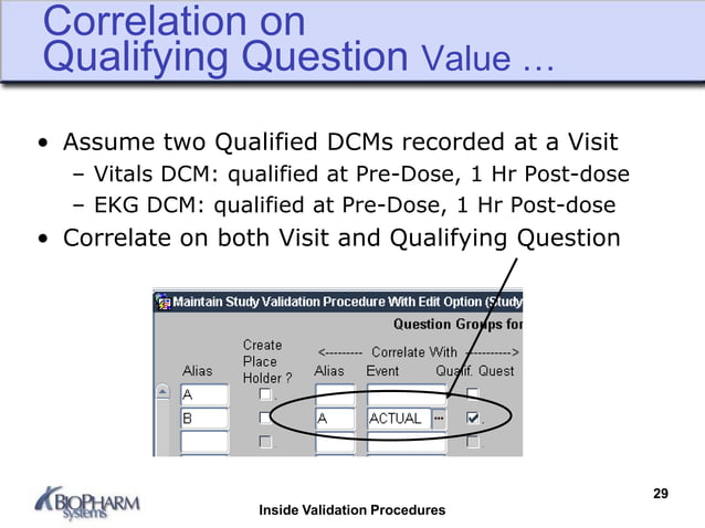Inside an Oracle Clinical Validation Procedure | PPT