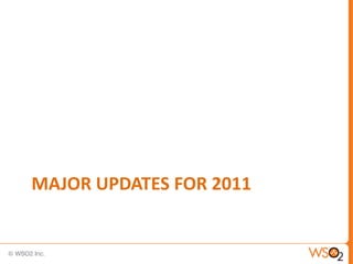 MAJOR UPDATES FOR 2011
 