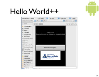 Hello World++




                20
 