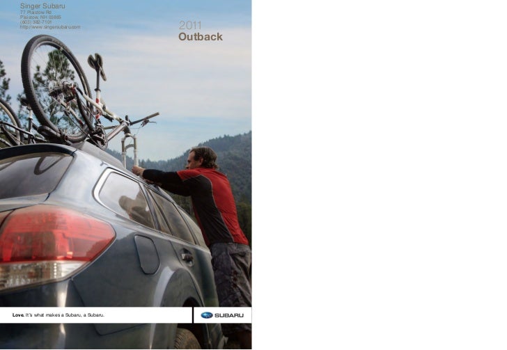 2011 Subaru Outback For Sale Near Manchester Nh Singer Subaru