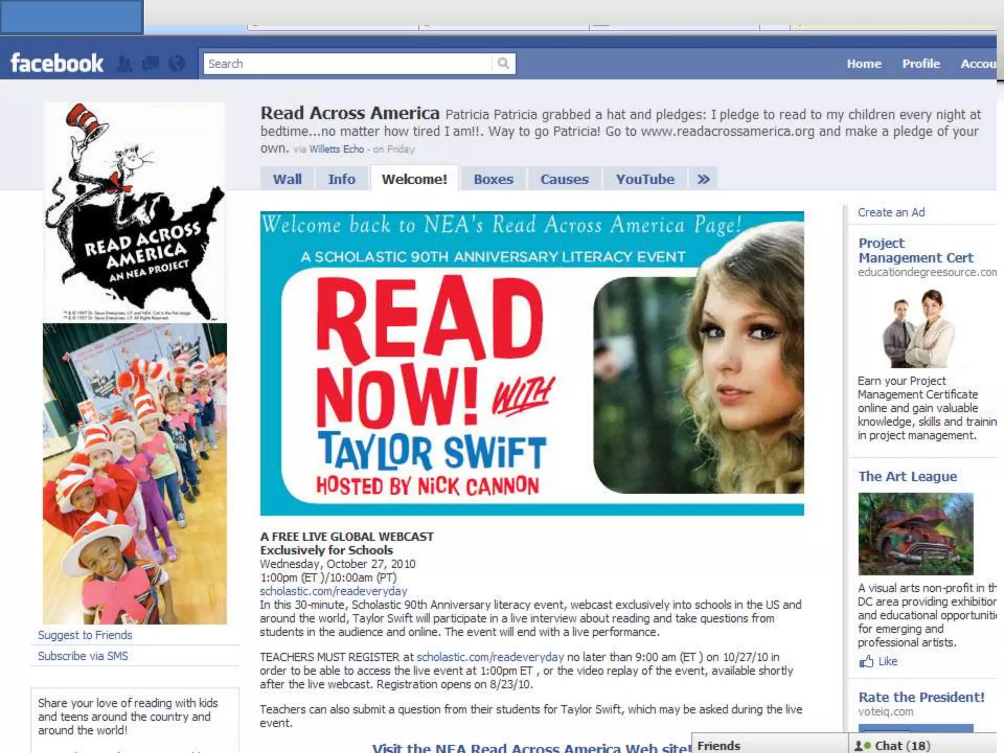 Read Across America Facebook
 