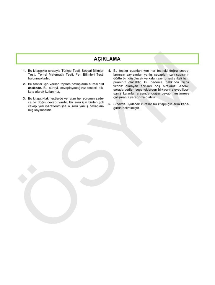 2011 Ygs Soru Cevaplari