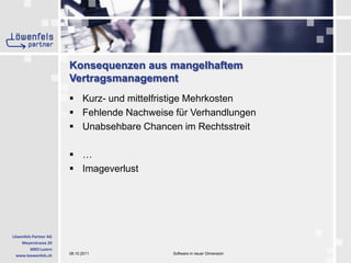 Kurz- und mittelfristige MehrkostenFehlende Nachweise für VerhandlungenUnabsehbare Chancen im Rechtsstreit…ImageverlustKonsequenzen aus mangelhaftem Vertragsmanagement 