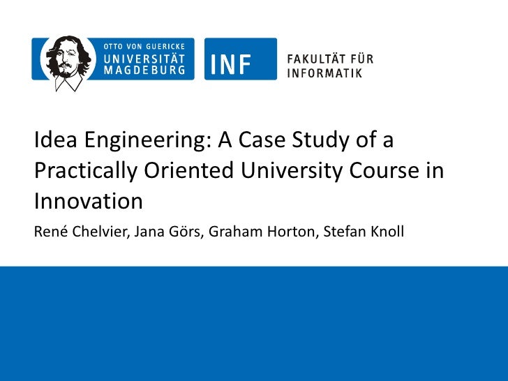 Idea engineering case study about a university course