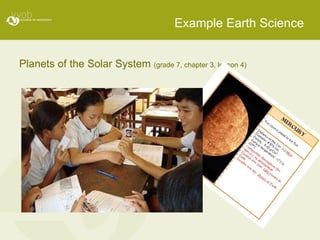 Example Earth Science Planets of the Solar System  (grade 7, chapter 3, lesson 4) 