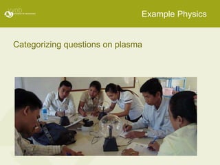 Example Physics Categorizing questions on plasma 