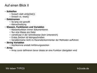 HTML Code stets in Templates auslagern