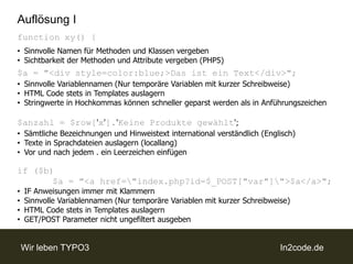 Finde den (die) Fehlerfunctionxy () { $a = "<div style=color:blue;>Das ist ein Text</div>"; if ($b) 	$a = "<a href=\"index.php?id=$_POST["var"]\">$a</a>";$anzahl = $row['x'].'Keine Produkte gewählt';   mysql_connect($dbort,$dbuser,$dbpw); mysql_select_db($dbdb);$z=mysql_query("SELECT * FROM table"); while($datenvondatenbank=mysql_fetch_array($z)) { echo "Daten: $datenvondatenbank[links]"; } }Warnung: Zu intensive Betrachtung kann zu epileptischen Anfällen führen!