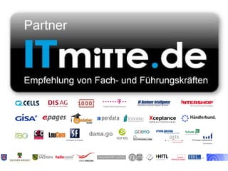 Xceptance
                             S oftw ar e Technologies




ITmitte.de   Bitterfeld – Halle – Leuna – Leipzig – Zeitz – Jena – Erfurt
 