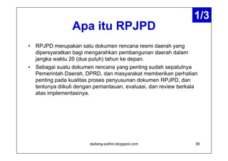 Sistem Perencanaan, Pengawasan, Penyusunan dan Evaluasi Pembangunan ...