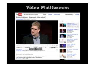 Video-Plattformen
 