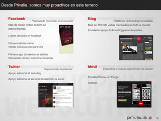 Visión: ser un operador global de moda en Europa y LATAM. Enfoque en cliente (inteligencia de producto / excelencia logística)Crecimientoconstantedesdesufundaciónen 2006Jun. 2006 - BarcelonaMarcas localesDic. 2007 -MilánRepresentantes locales de marcas internacionalesDiferentes costumbres y actitudes hacia la modaDic. 2008 –Sao PauloLas marcas líderes sólo trabajan con las empresas líderesFeb. 2010 – México DF… y lo que queda por venir