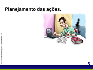 Planejamento das ações. Universidade Anhanguera –  Uniderp  CEAD 