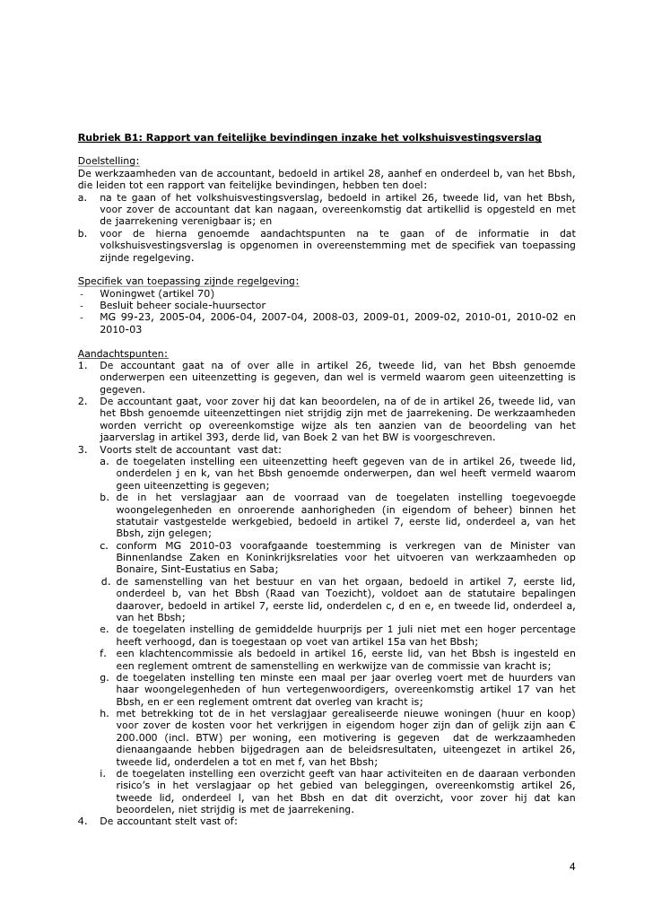 20110131 Bijlage Iii Controleprotocol Bbsh 2010 De