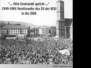 Dr. Matthias Lerm, Stadtarchitekt
Dezernat Stadtentwicklung · Fachbereich Stadtentwicklung und Stadtplanung
Jena, 11. September 2010
 