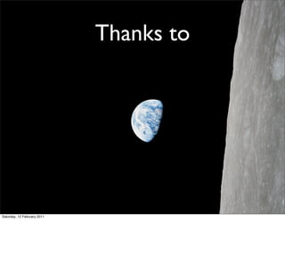 Thanks to




Saturday, 12 February 2011
 