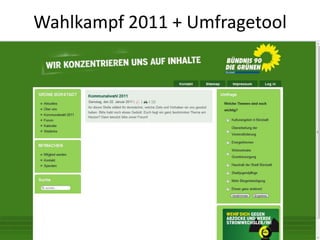 Wahlkampf 2011 + Umfragetool