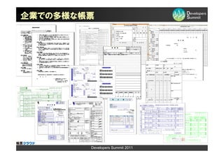 企業での多様な帳票




        Developers Summit 2011
 