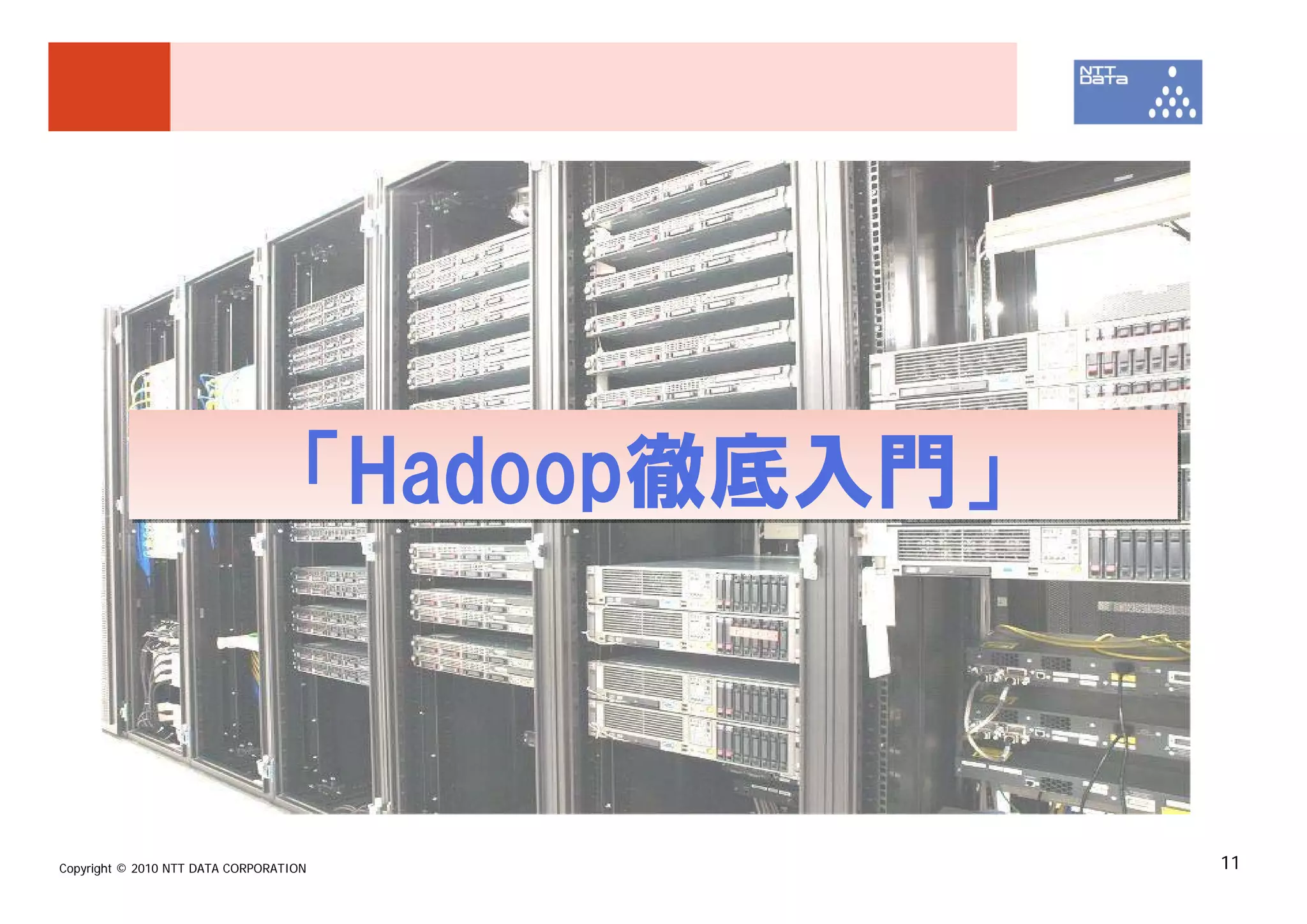 「Hadoop徹底入門」



Copyright © 2010 NTT DATA CORPORATION              11
 