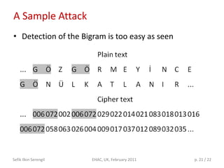 Turkey Cipher Attacking Turkish Texts Encrypted by Homophonic Cipher | PDF