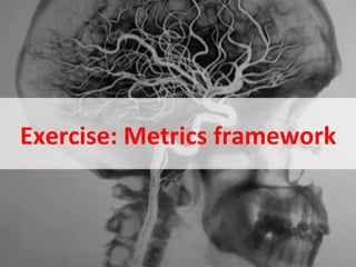 Exercise:	
  Metrics	
  framework	
  
 