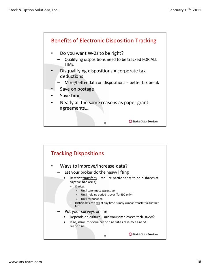 Iso stock options disqualifying disposition