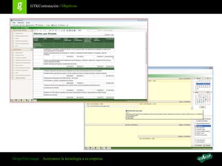 Gestionar la evolución de la presentación de ofertas